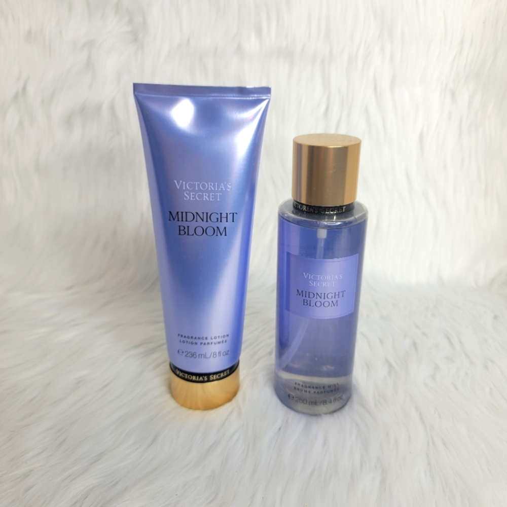 Victoria's Secret Midnight Bloom Mist & Lotion Set.